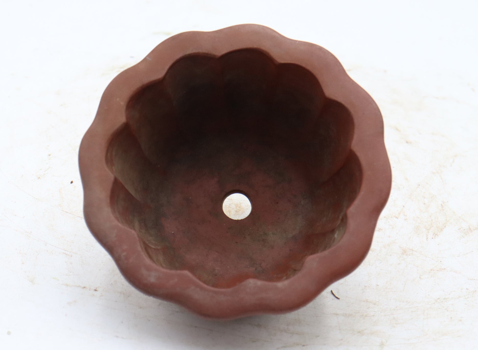 Unglazed Chopped Japanese Bonsai Pot