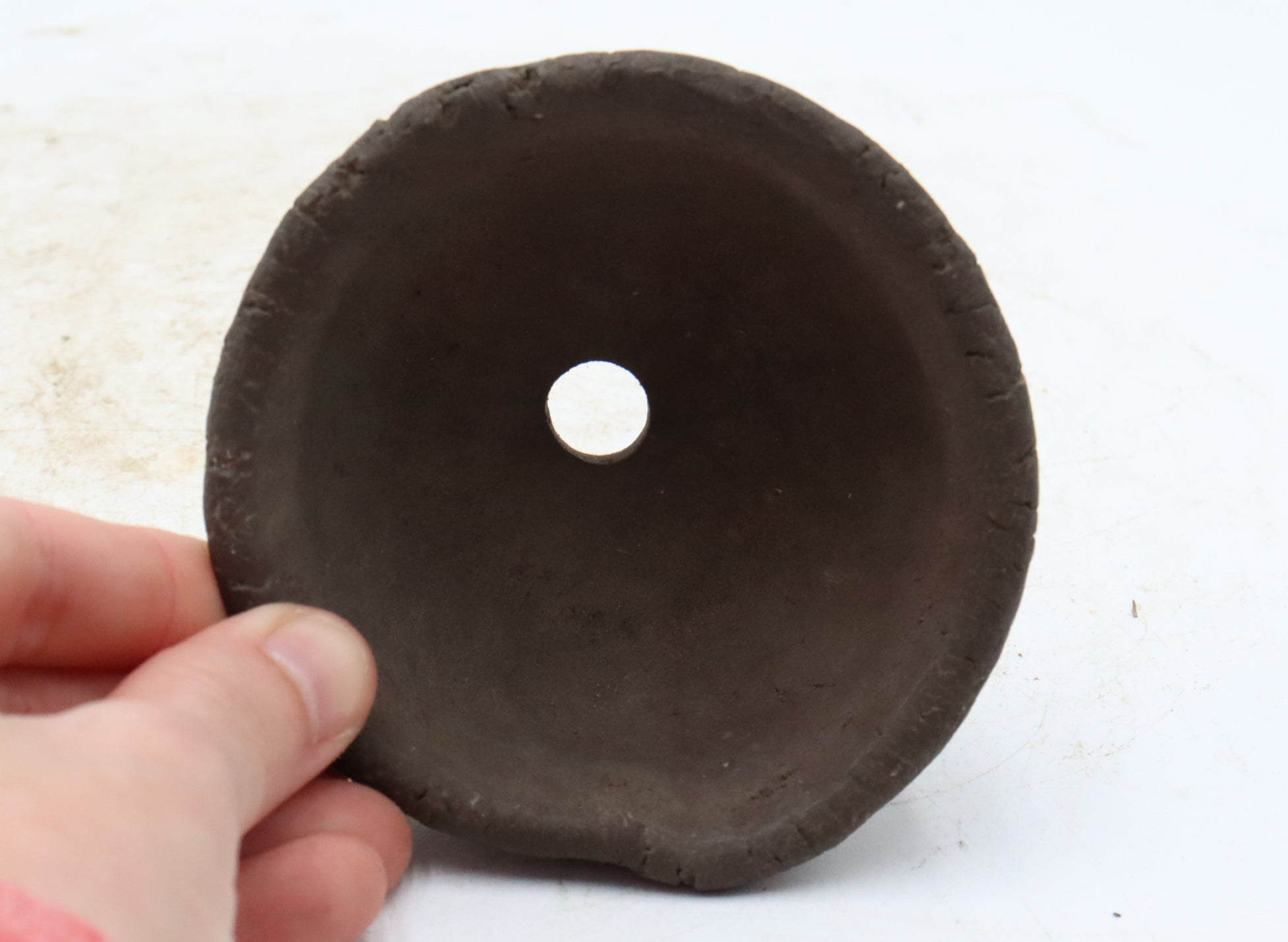Unglazed and Signed Japanese Accent Pot
