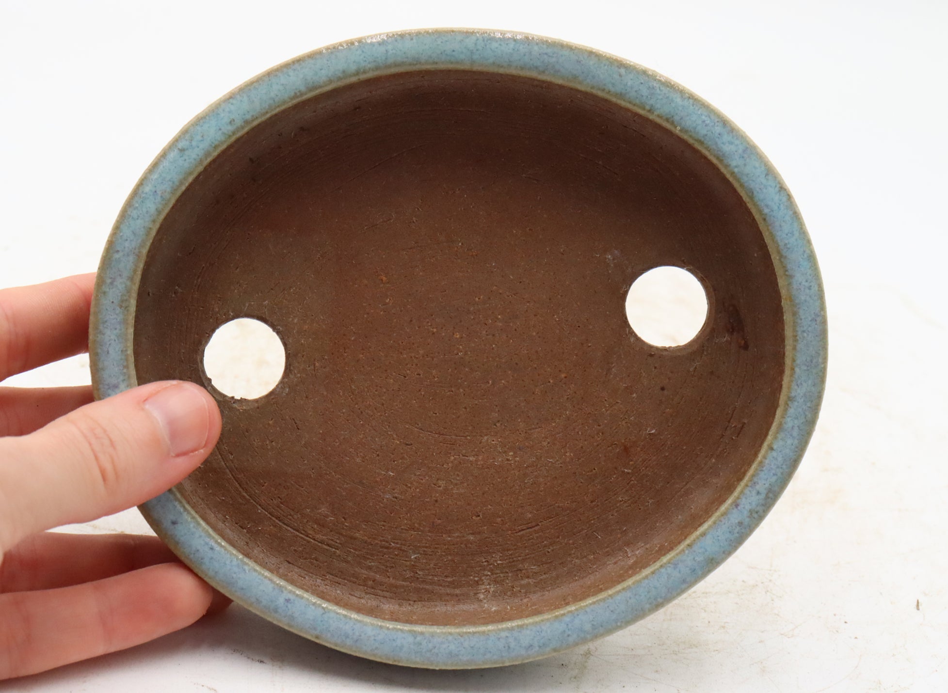Glazed and Chopped Heian Kosen Bonsai Container