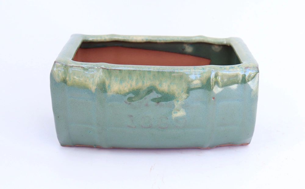Dual-toned Glazed Chinese Bonsai Container