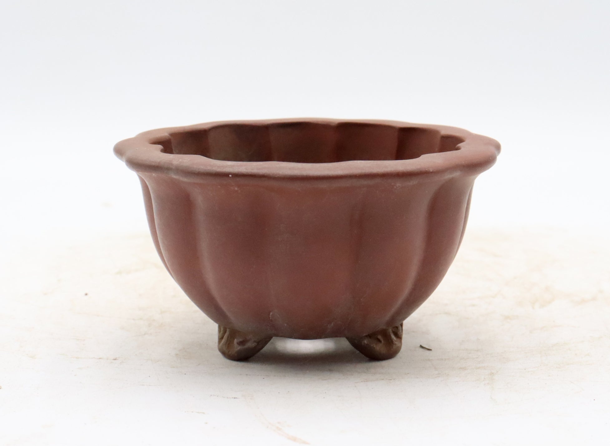 Unglazed Chopped Japanese Bonsai Pot