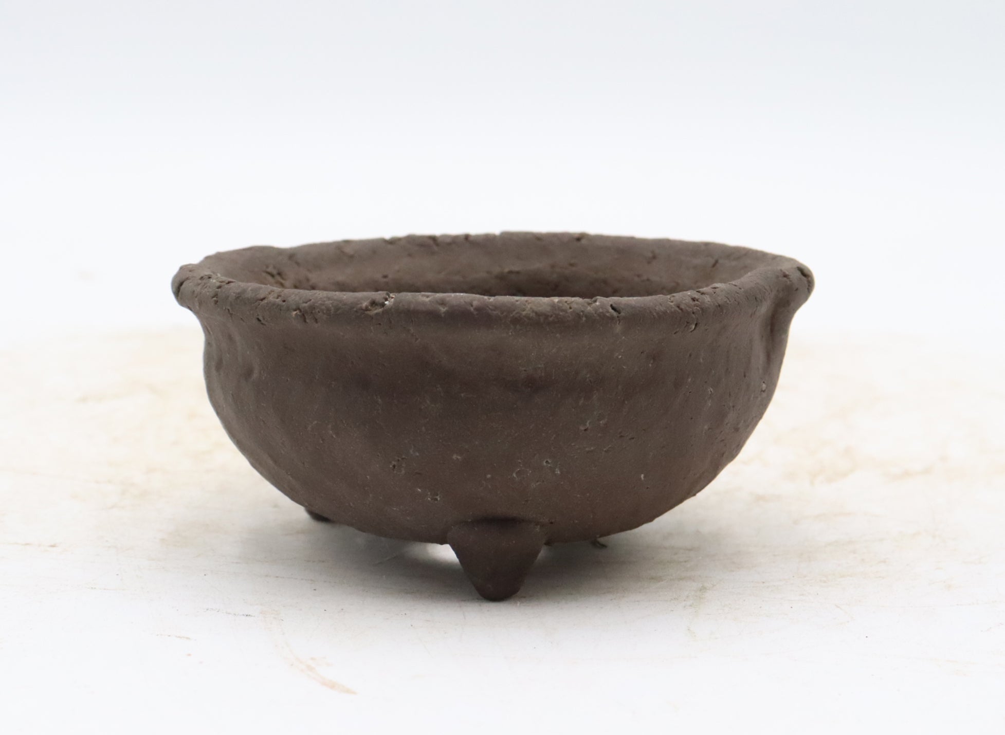 Unglazed and Signed Japanese Accent Pot