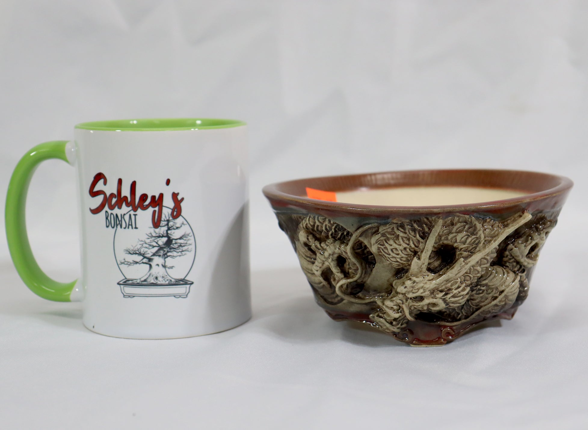 Brown Round Dragon Pot